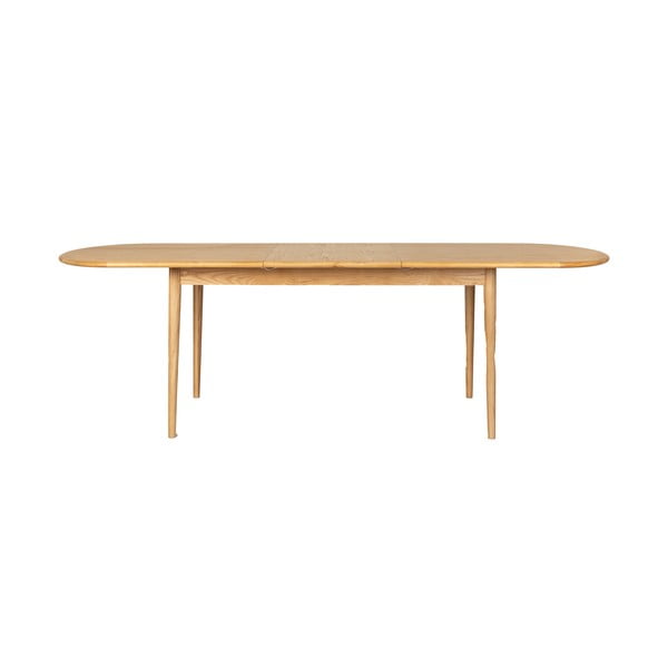 Сгъваема трапезна маса с допълнителна плоча с дъбов плот 90x180 cm Twist – Zuiver-image-3