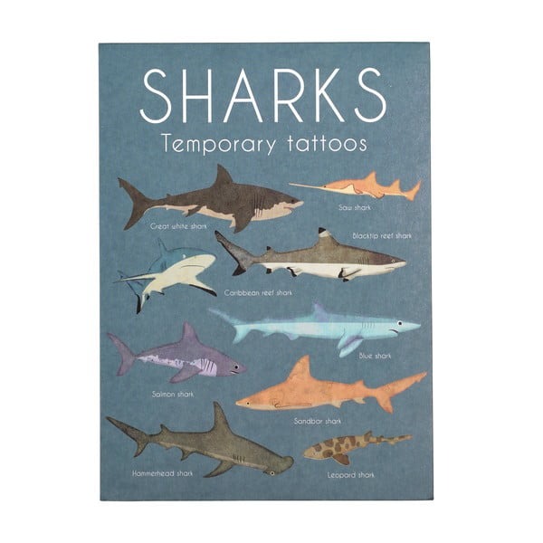 Временна татуировка 2 бр. Sharks - Rex London-image-2
