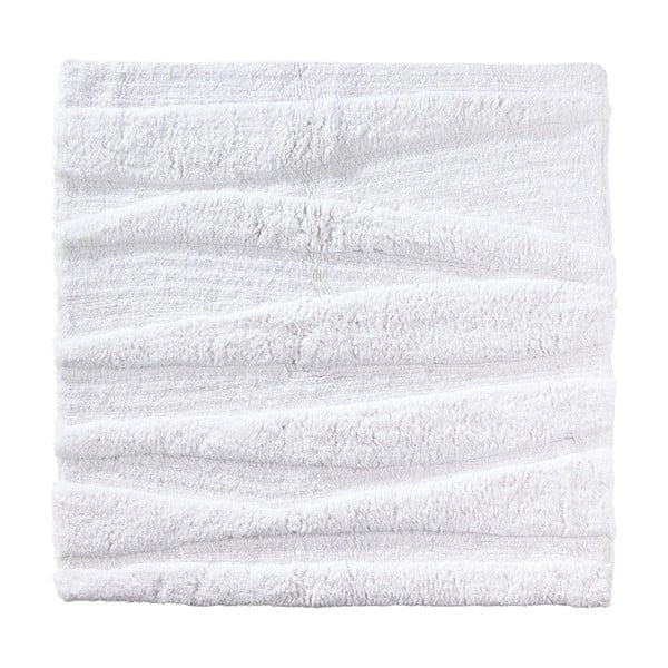 Бяла постелка за баня Flow, 65 x 65 cm - Zone