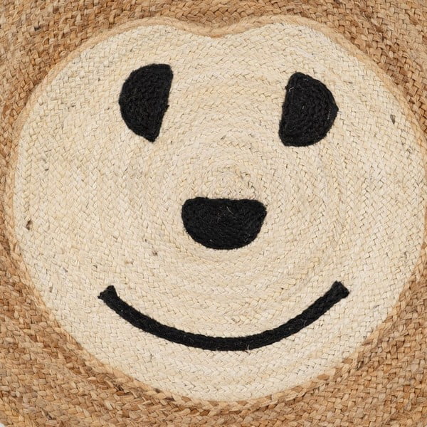 Ютен детски килим в естествен цвят   ø 100 cm Chiquillo – Ixia-image-1