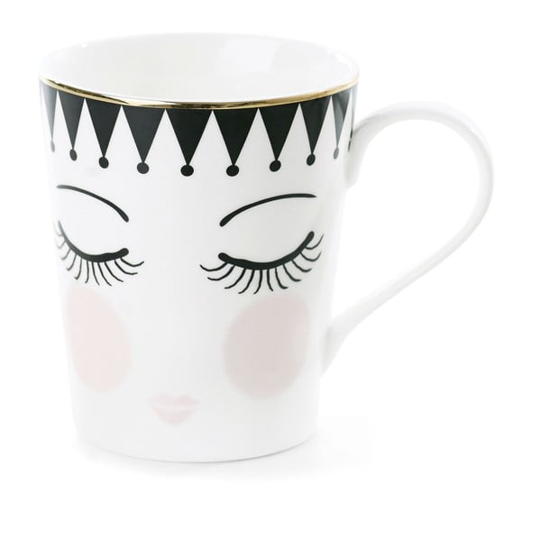 Keramický hrnek Miss Étoile Coffee Eyes and Dots, Ø 8 cm