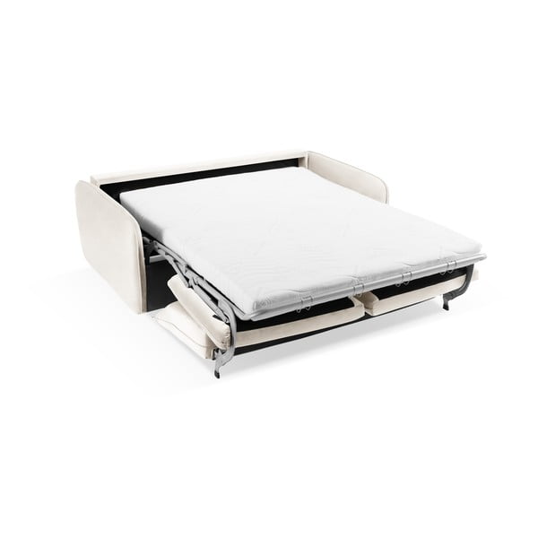 Кремаво кадифено канапе 214 cm Vienna - Cosmopolitan Design-image-4