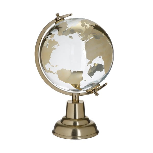 Стъклен декоративен глобус в златист цвят - InArt