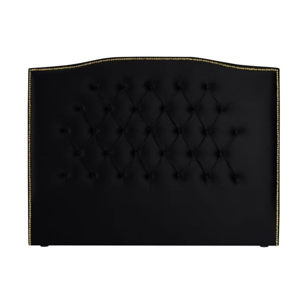 Černé čelo postele Mazzini Sofas Daisy, 200 x 120 cm