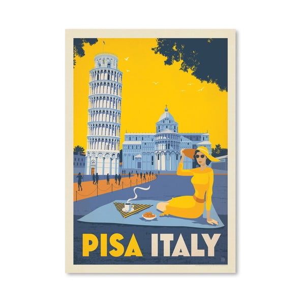 Плакат Пиза, 42 x 30 cm - Americanflat