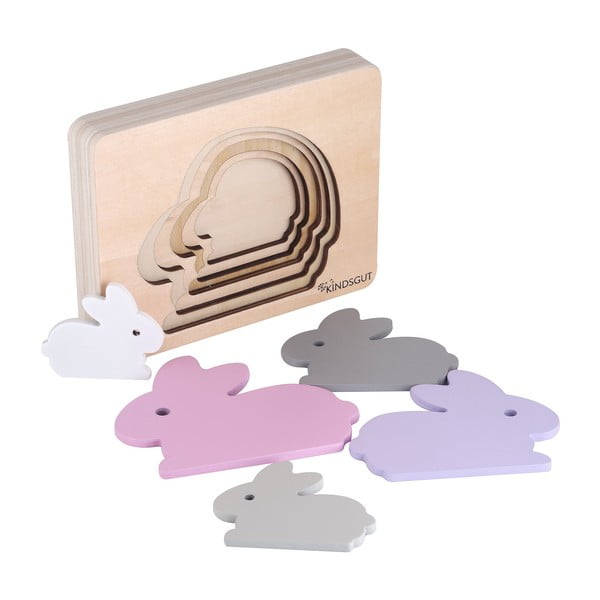 Дървен  пъзел Rabbit – Kindsgut-image-3