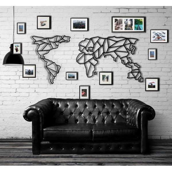 Метална декорация за стена Карта, 60 x 130 cm - Bystag-image-4