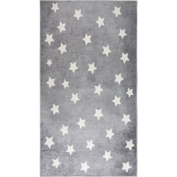 Сив детски килим подходящ за пране 80x120 cm Shining Stars – Vitaus