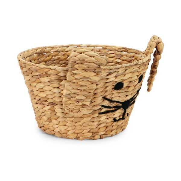 Детска кошница за играчки от воден зюмбюл естествена ø 35x26 cm Rabbit – Compactor-image-4