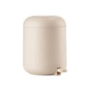 Бежово пластмасово кошче за боклук с педал 4 l Sensu – Zone
