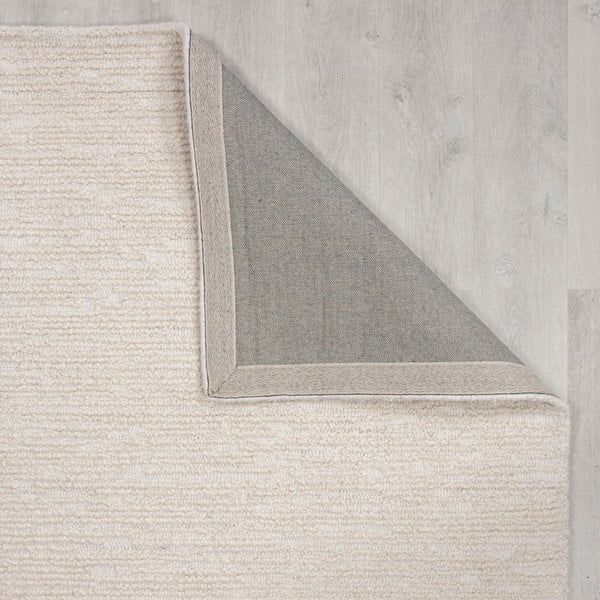 Ръчно изработен вълнен килим в цвят слонова кост 120x170 cm Harris Boucle – Flair Rugs-image-3