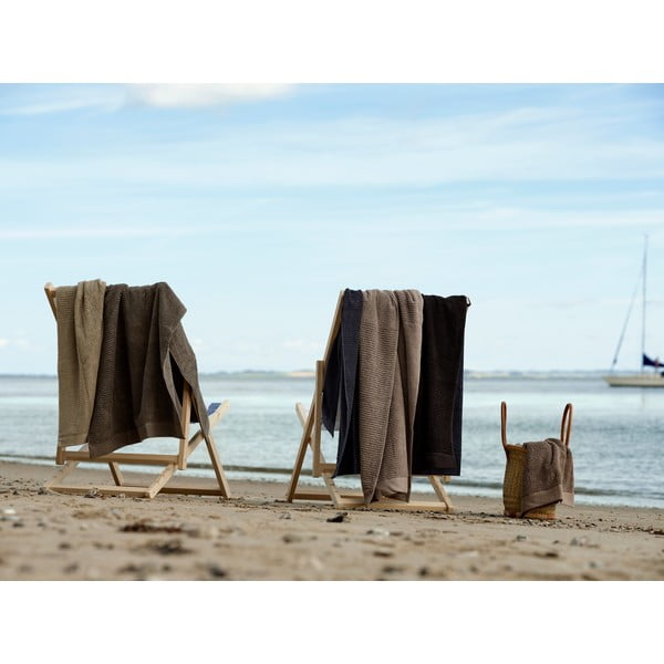 Сиво-кафява памучна кърпа 140x70 cm Classic - Zone-image-2