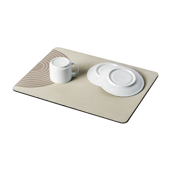 Бежова гумена тавичка за оттичане за съдовете 40x30 cm Dima – Wenko