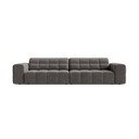 Сив кадифен диван 252 cm Chicago – Cosmopolitan Design