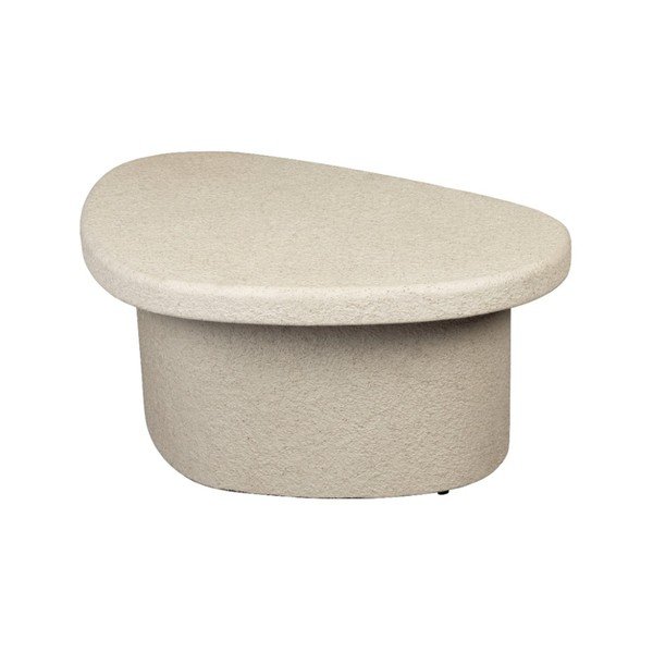 Бежова масичка за кафе от имитация на мрамор 49x74 cm Veda – Dutchbone-image-2