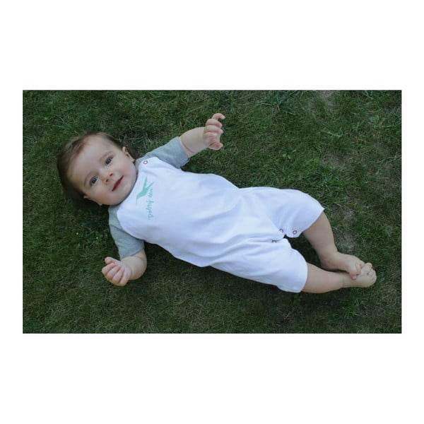 Памучно бебешко боди KlokArt Hello, размер 12-18 месеца - KLOKART