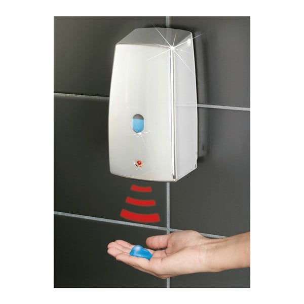 Дозатор за течен сапун с инфрачервена светлина в хром Treviso - Wenko-image-2