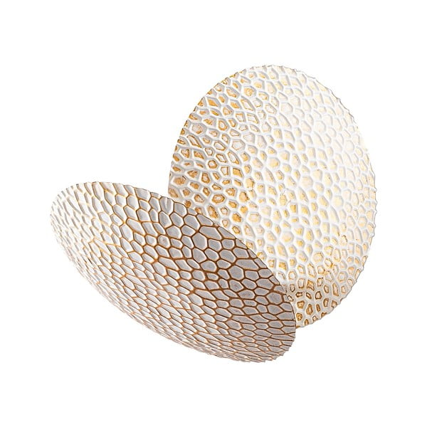 LED стенна лампа в бяло и златисто ø 21 cm Yosma – Opviq lights-image-2