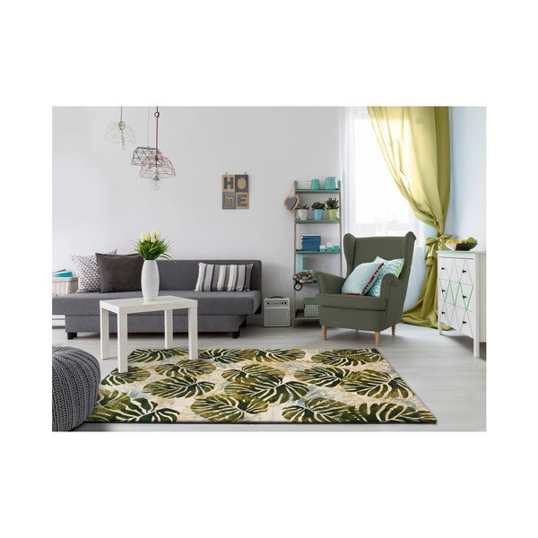 Зелен и бежов килим Tropics Multi, 140 x 200 cm - Universal-image-1