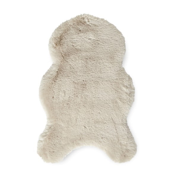 Кремава синтетична кожа 60x90 cm Super Teddy – Think Rugs