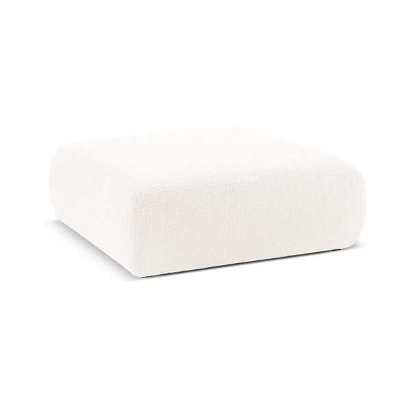 Табуретка от бял плат букле Molino - Micadoni Home-image-1