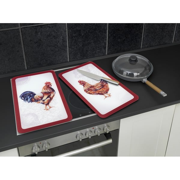 Капаци за печка от закалено стъкло 2 бр. 52x30 cm Farm – Wenko-image-3