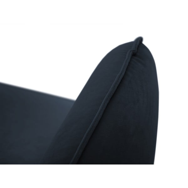 Тъмносин кадифен диван 160 cm Vienna - Cosmopolitan Design-image-4