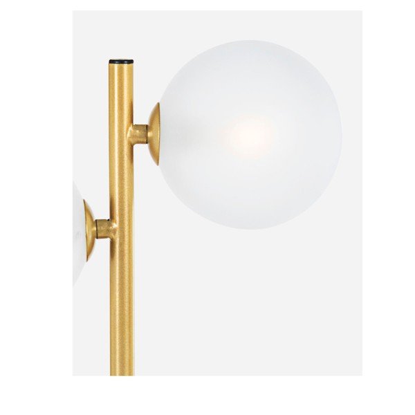 Стоманена настолна лампа  в златист цвят със стъклен абажур (височина 54 cm) Balls – Bizzotto-image-3