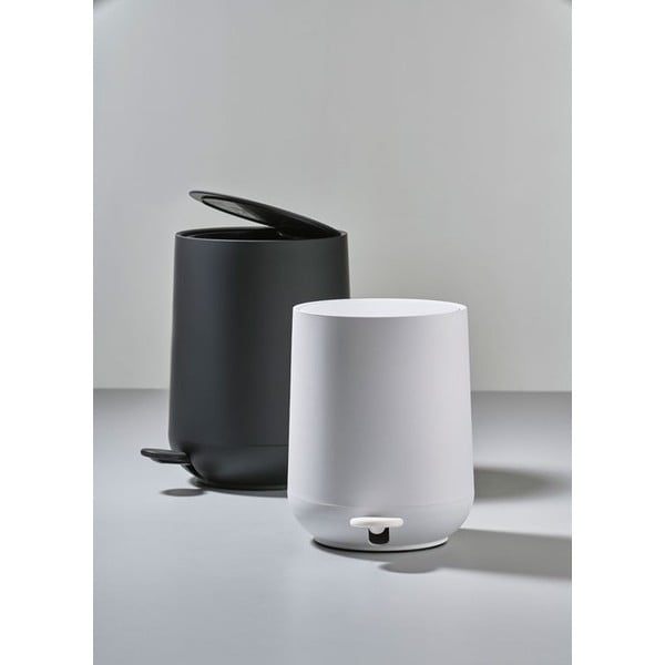 Бяло пластмасово кошче за боклук 3 l Nova – Zone-image-2