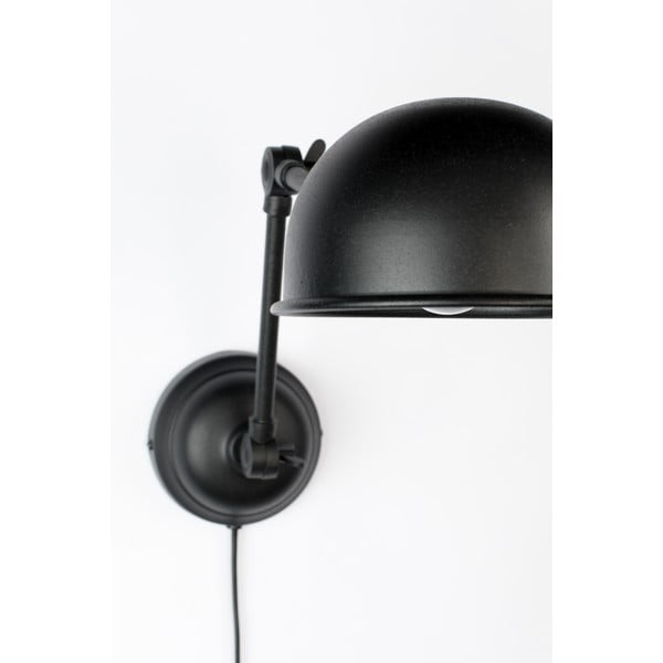 Черна стенна лампа Maarten - White Label-image-2