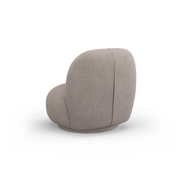 Бежово кресло от плат букле Chuck – Micadoni Home-image-3