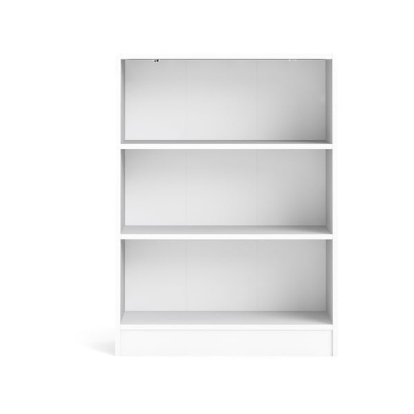 Бял шкаф за книги 79x107 cm Basic - Tvilum