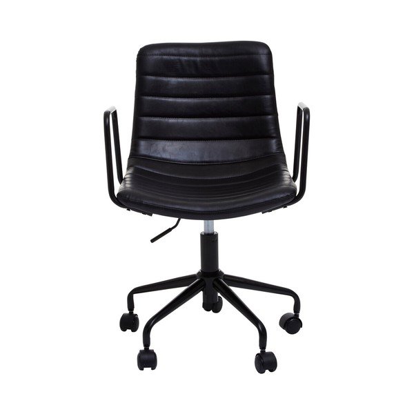 Черен офис стол от имитация на кожа Forbes – Premier Housewares-image-2