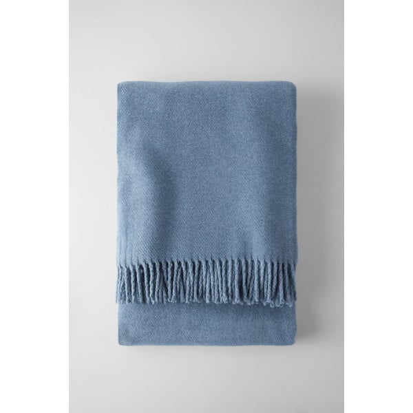 Синьо одеяло със съдържание на памук Basics, 140 x 180 cm Plain - Euromant