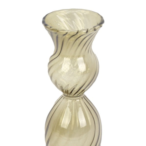 Зелен стъклен свещник, височина 17 cm Swirl - PT LIVING-image-3