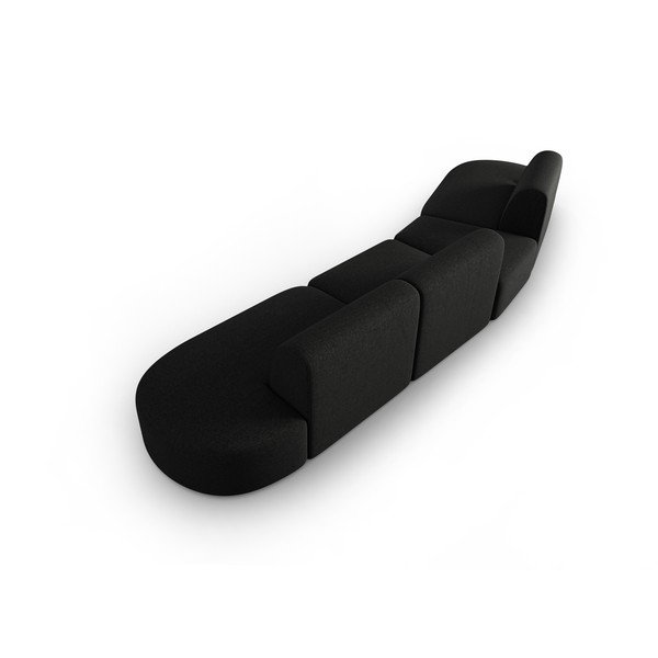 Черен диван 412 cm Shane - Micadoni Home-image-3