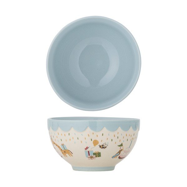 Светлосиня/кремава глинена детска купичка ø 13,5 cm Celebrate – Bloomingville Mini-image-3