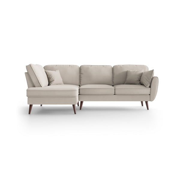 Кремав ъглов диван , ляв ъгъл Auteuil - My Pop Design