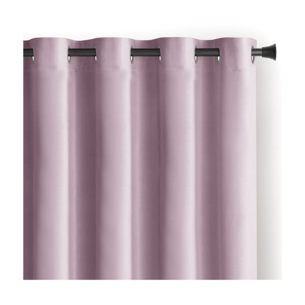 Светлорозово затъмняващо перде 140x245 cm Eyelets – Restilo