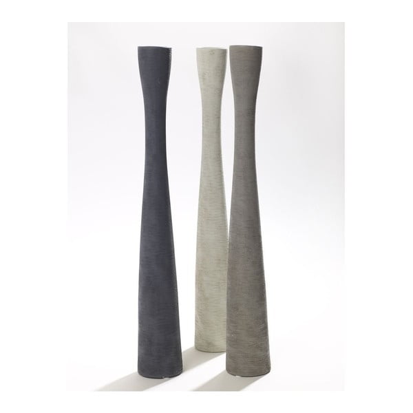 Sada 3 váz Silhouette Grey, 51 cm