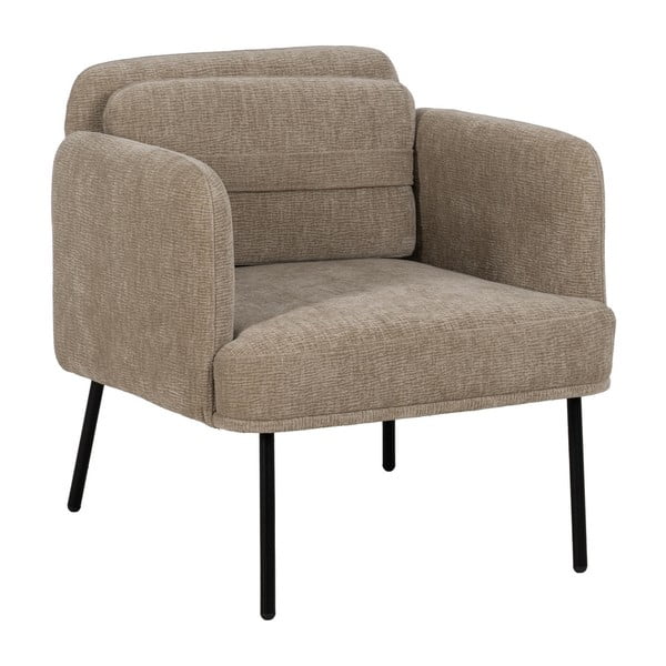 Бежово шенилово кресло Bind – Ixia