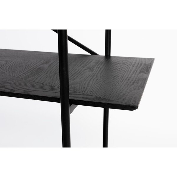 Черен метален стелаж 120x180x40 cm Marcio – White Label-image-4