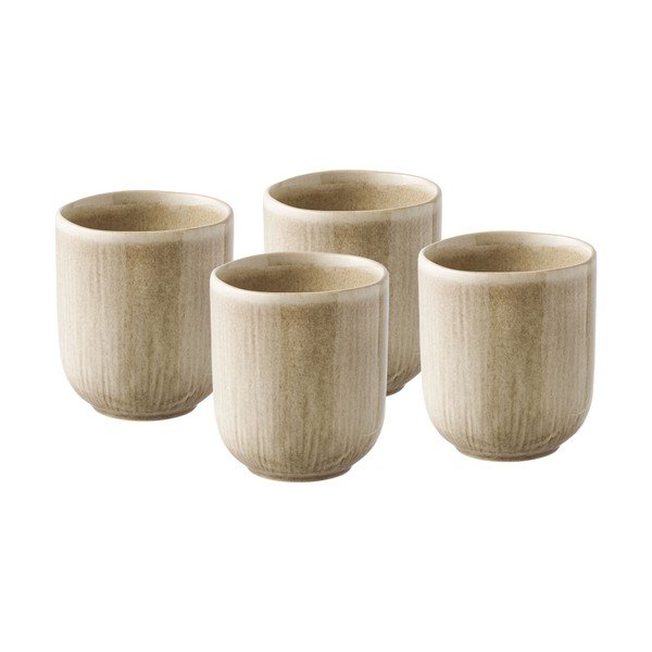 Бежови глинени чаши в комплект 4 бр. 360 ml Viola – House Nordic