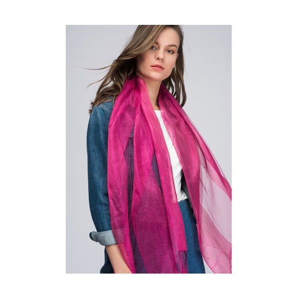 Fialový dámský šátek NW Like a Wind, 60 x 175 cm