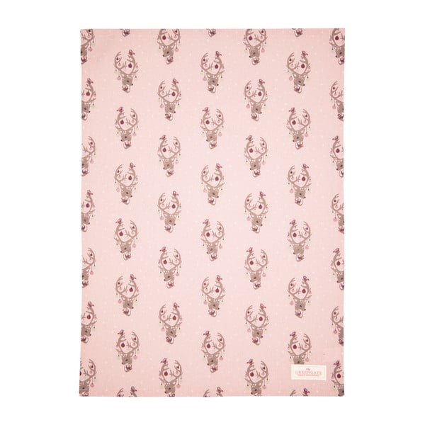 Розова памучна кърпа Бледа, 50 x 70 cm Dina - Green Gate