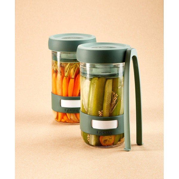 Комплект за ферментация 2 бр. 700 ml Pickles – Lékué-image-1