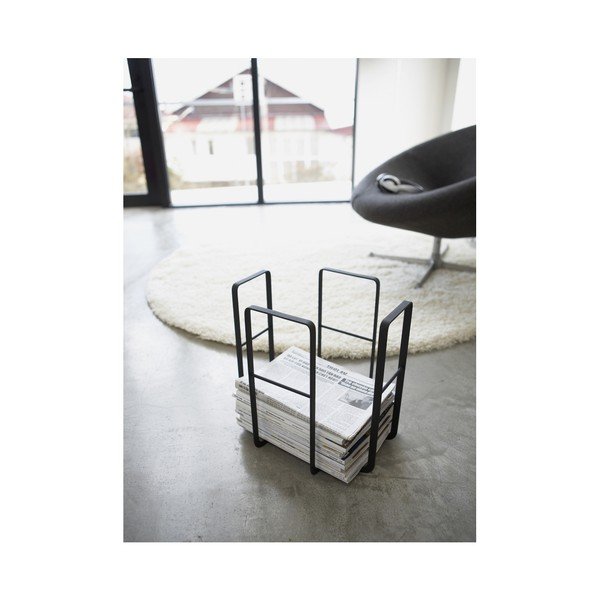 Черна стойка за вестници Tower - YAMAZAKI-image-1