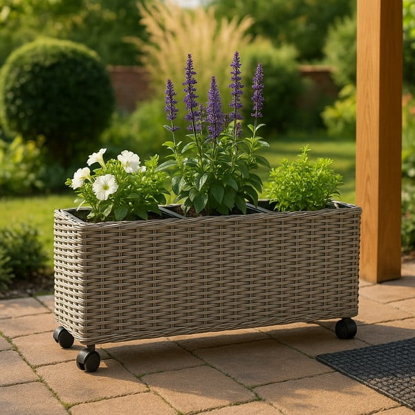 Сива градинска саксия Natural - Bonami Essentials-image-1