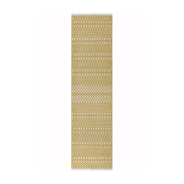 Бяла и жълта покривка , 66 x 240 cm Halsey - Asiatic Carpets