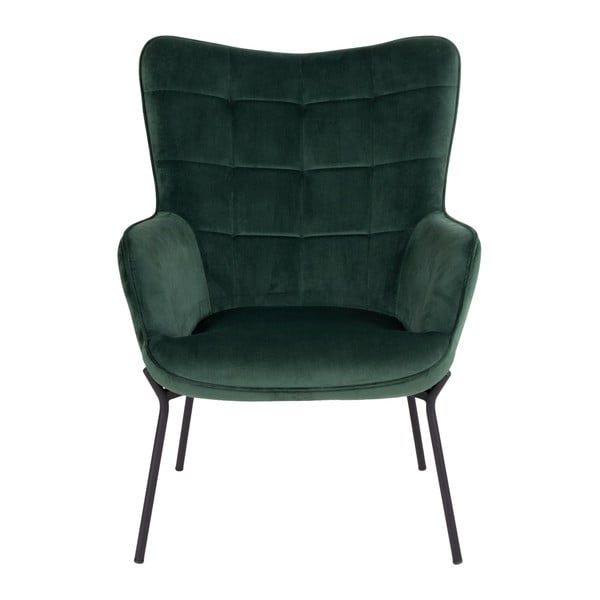 Зелено кадифено кресло Glasgow – Bonami Essentials-image-2